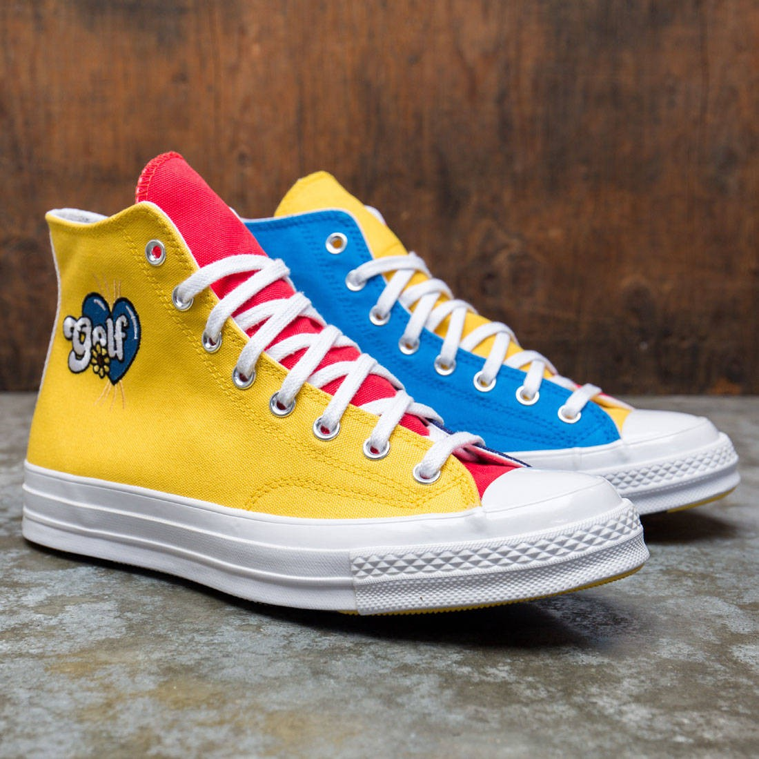 Giày Golf Wang x Converse Chuck 70 High 'Tri Panel' 169910C - Ảnh 4