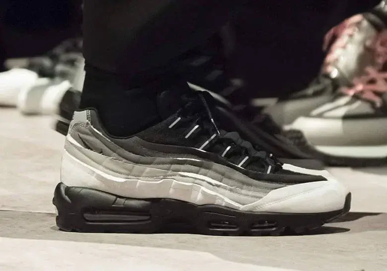 Alternative view of Giày Nike Comme des Garçons x Air Max 95 'Grey' CU8406-101