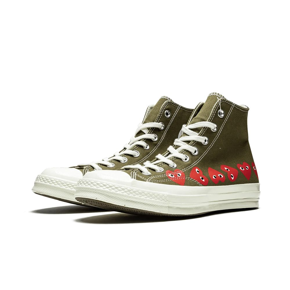 Giày Converse Comme des Garçons Play x Chuck 70 Hi Top 'Multi Heart' 162973C - Ảnh 7
