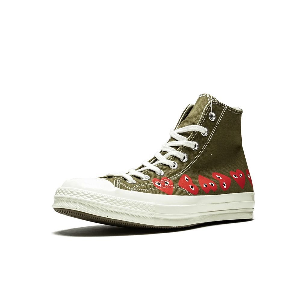 Giày Converse Comme des Garçons Play x Chuck 70 Hi Top 'Multi Heart' 162973C - Ảnh 5