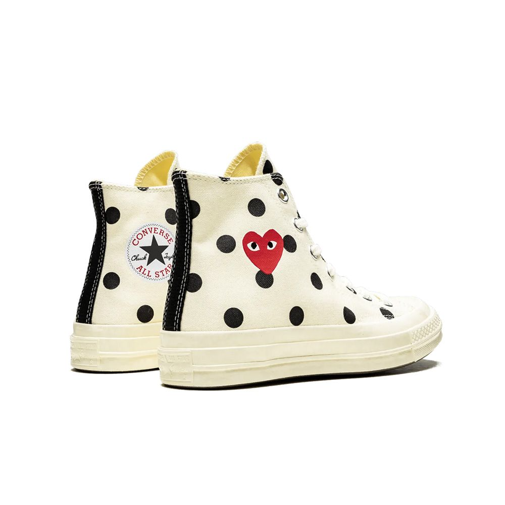 Giày Converse Comme des Garçons 'White Polka Dot' 157251C - Ảnh 9