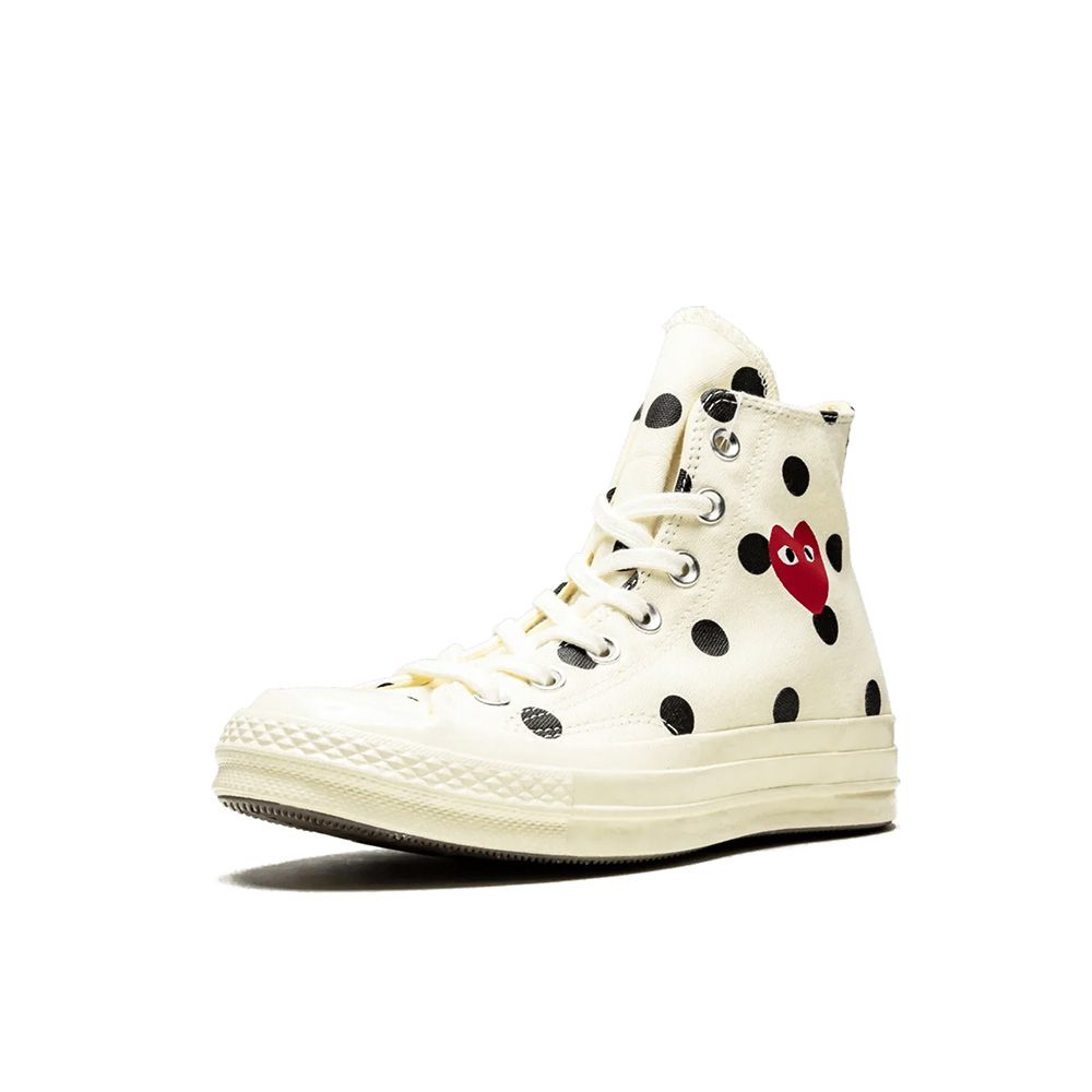 Giày Converse Comme des Garçons 'White Polka Dot' 157251C - Ảnh 6