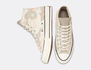 Giay Converse Chuck 70 High Camo 'Print Egret' 171451C