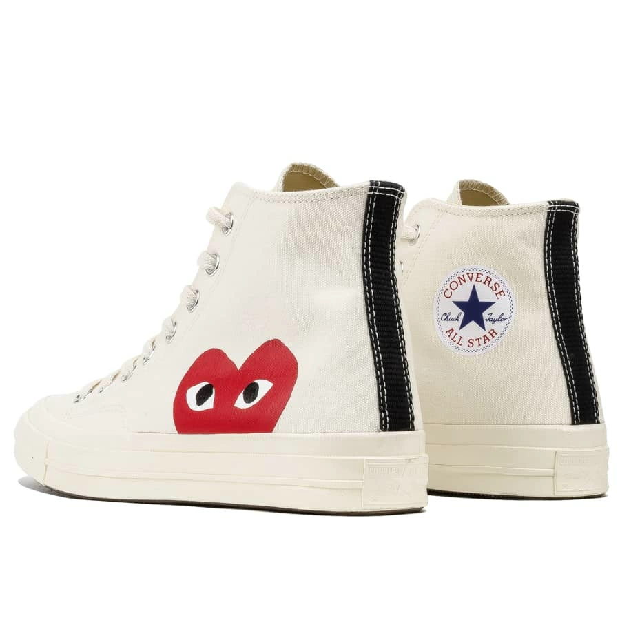 Giày Converse Comme des Garçons x Chuck Taylor All Star Hi 'Milk' 150205C - Ảnh 6
