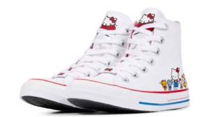 Giay Converse Hello Kitty x Chuck Taylor All Star Canvas Hi 'White' 162944C