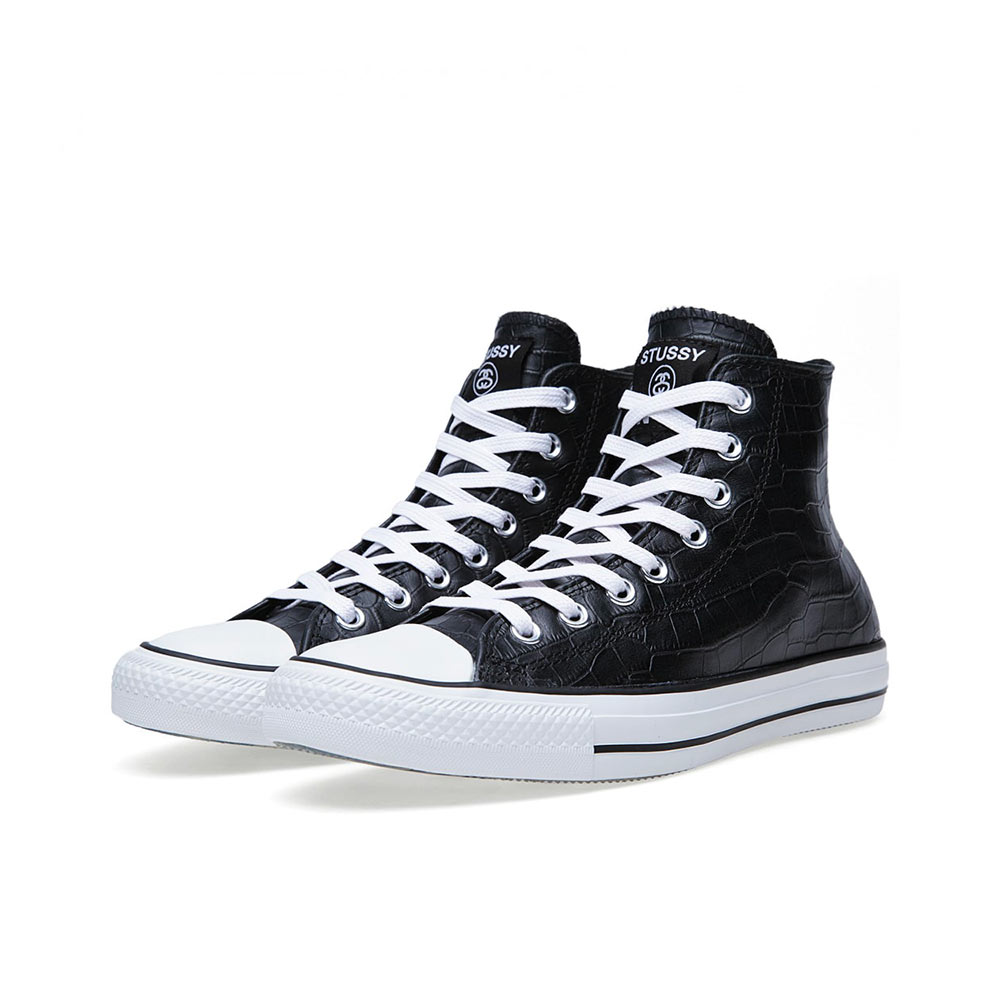 Giày Converse Stussy x Chuck Taylor All Star Hi 'Black' 141087C - Ảnh 5