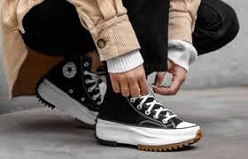 Alternative view of Giày Converse Run Star Hi 'Black' 166800C