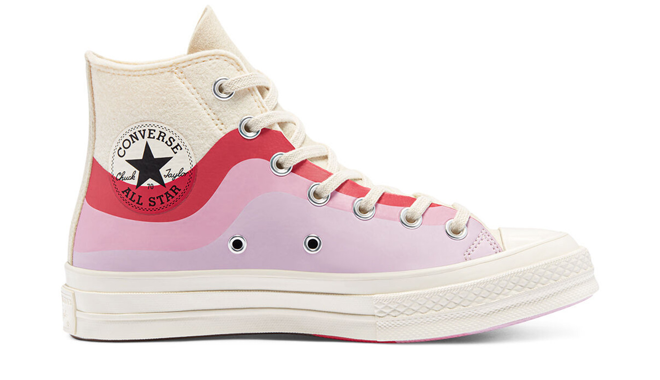 Giày Converse Chuck 70 High 'Thermo Felt Winter White Pink' 169520C - Ảnh 2