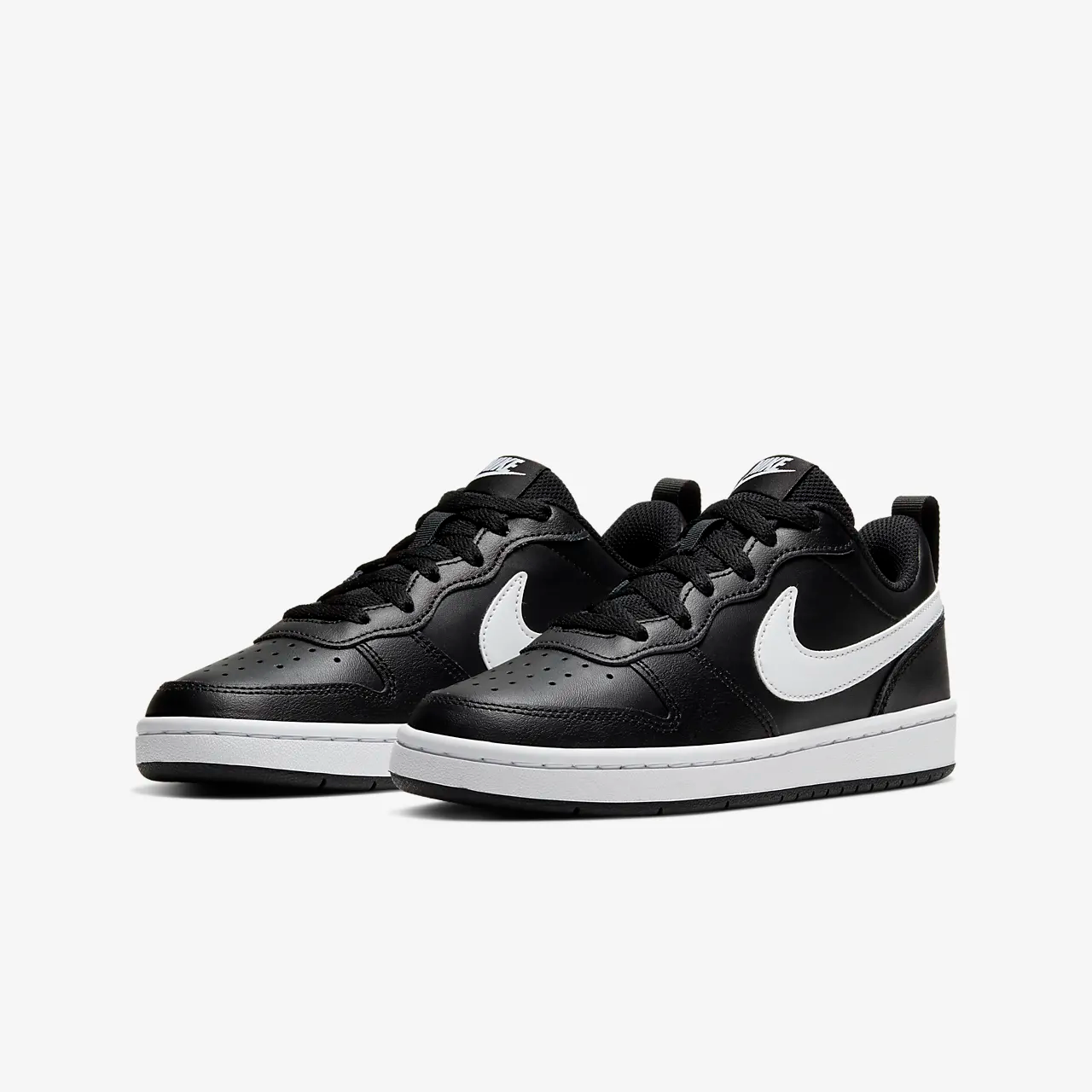 Giày Nike Court Borough Low 2 GS 'Black White' BQ5448-002 - Ảnh 3