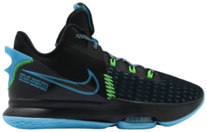 Giày Nike LeBron Witness 5 EP 'Black Light Blue Fury' CQ9381-004