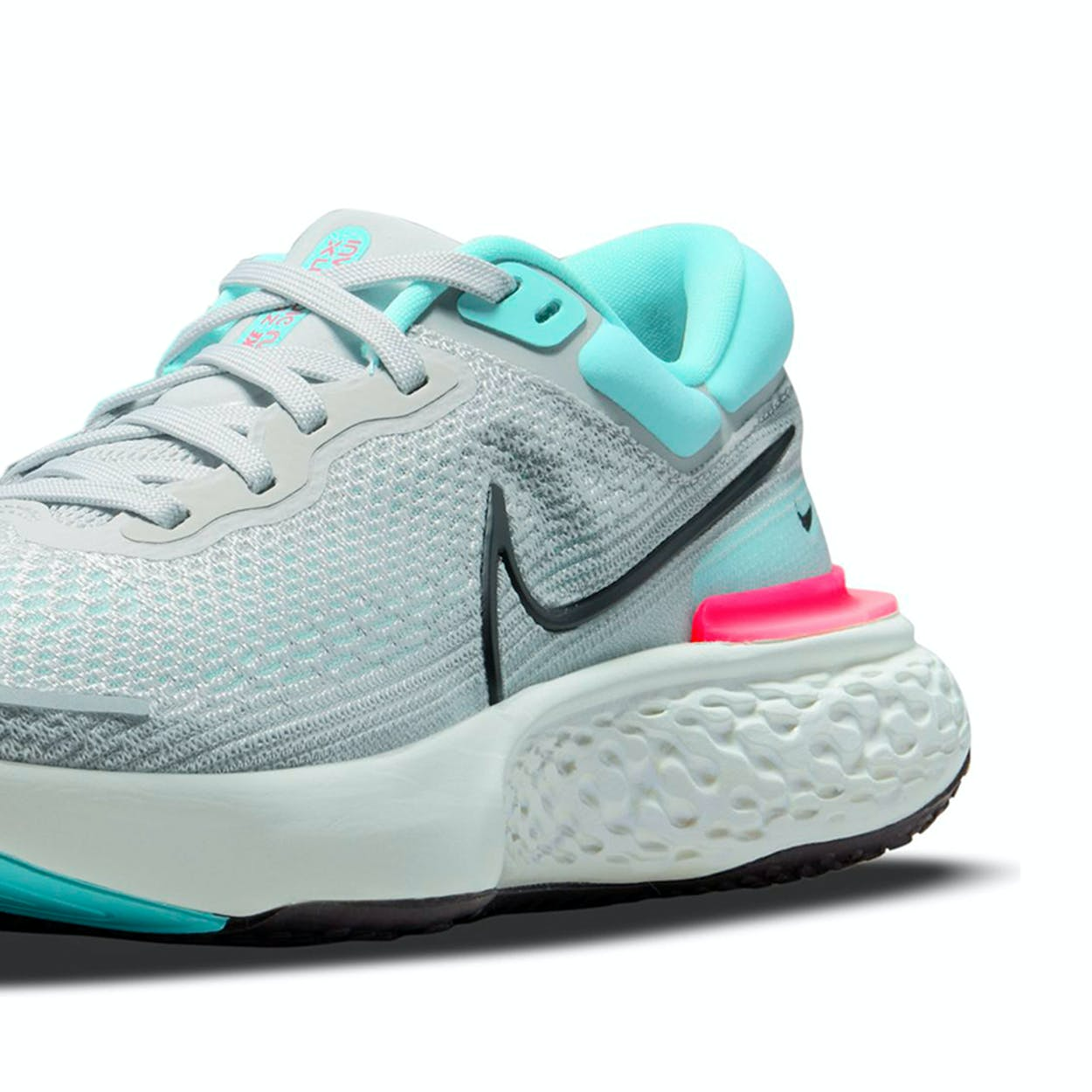 Giày Nike ZoomX Invincible Run Flyknit 'Grey Fog Dynamic Turquoise' CT2228-003 - Ảnh 6