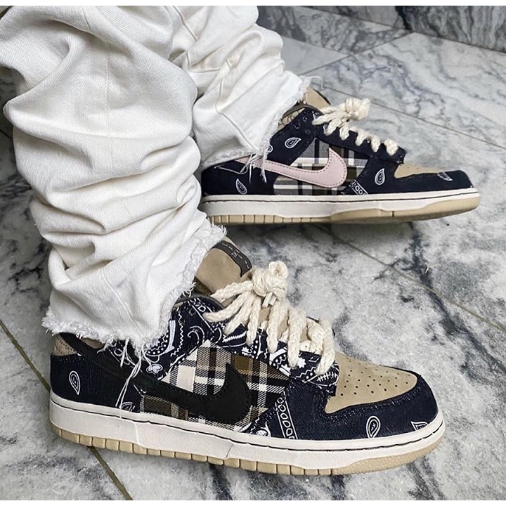 Giày Travis Scott x SB Dunk Low PRM QS 'Cactus Jack Special Box' CT5053-001 - Ảnh 3