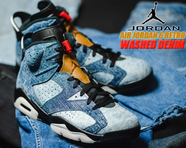 Giày Nike Air Jordan 6 Retro 'Washed Denim' CT5350-401 - Ảnh 3