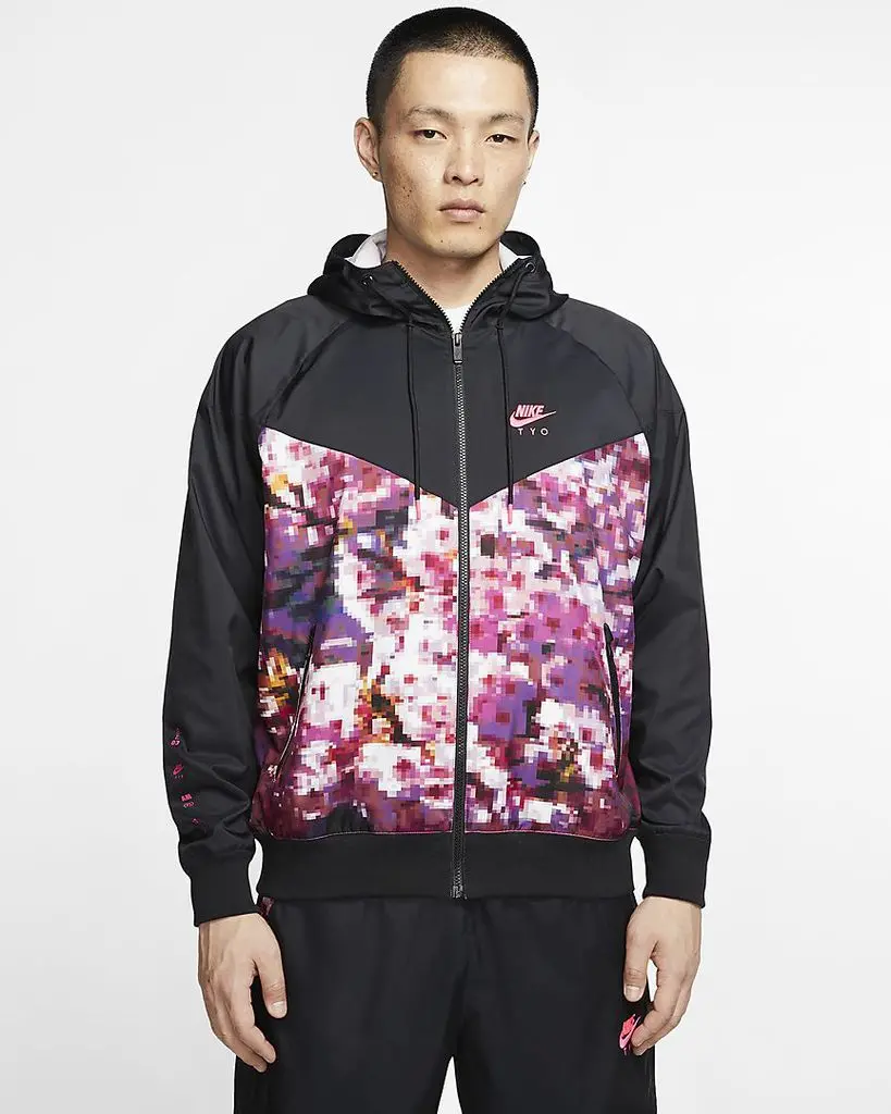 Alternative view of Áo Nike Tokyo Floaral Woven Jacket Black CU4032-016