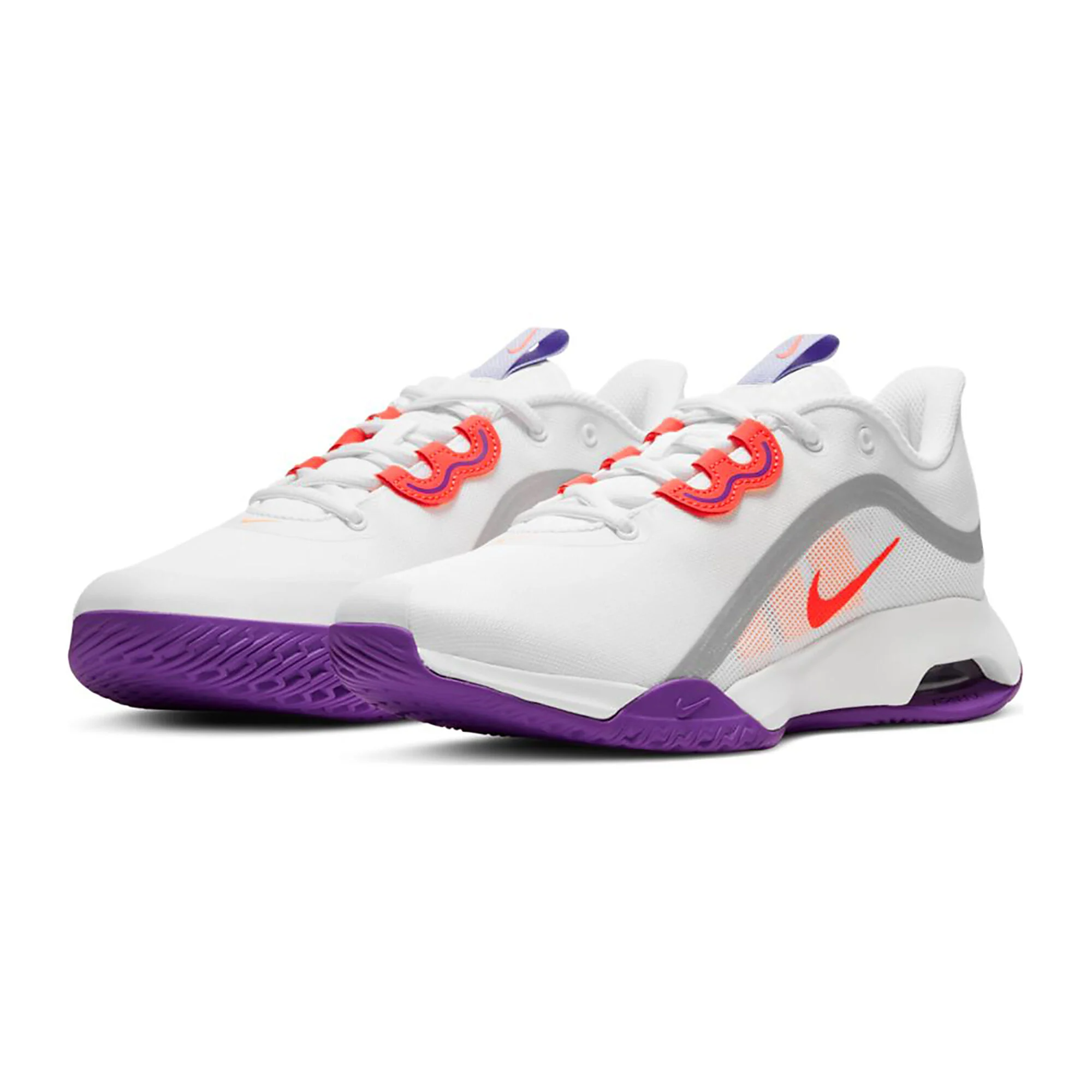 Giày Tennis Nike Wmns NikeCourt Air Max Volley 'White Purple Pulse' CU4275-101 - Ảnh 4