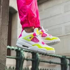 Giày Nike Air Jordan 4 Retro GS 'Lemon Venom' CV7808-100 - Ảnh 2