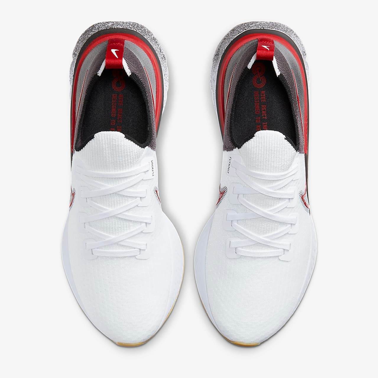 Giày Nike React Infinity Run Flyknit 'White University Red' CW5245-100 - Ảnh 5