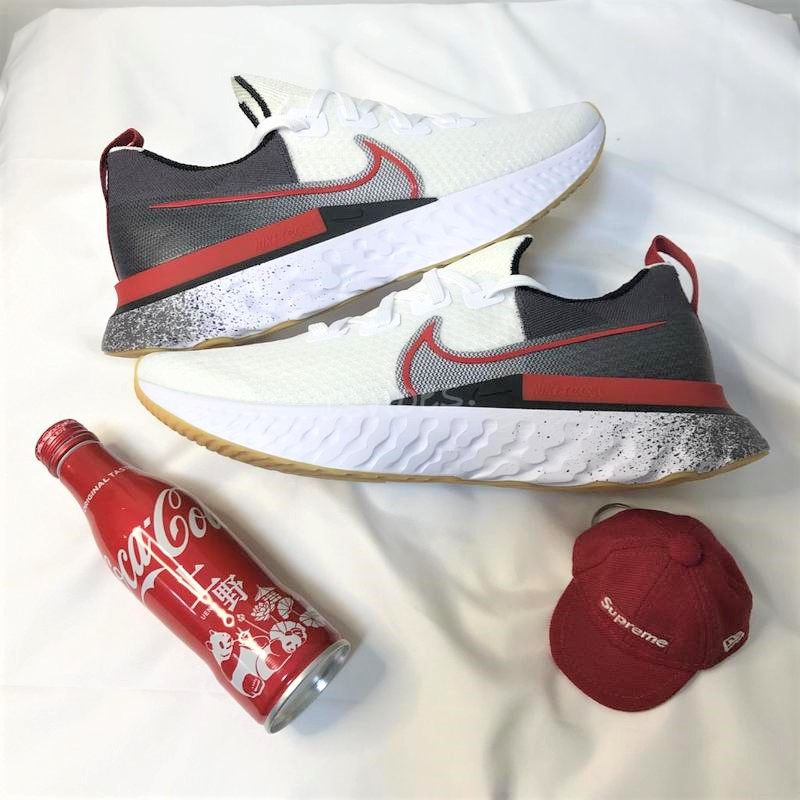 Giày Nike React Infinity Run Flyknit 'White University Red' CW5245-100 - Ảnh 3
