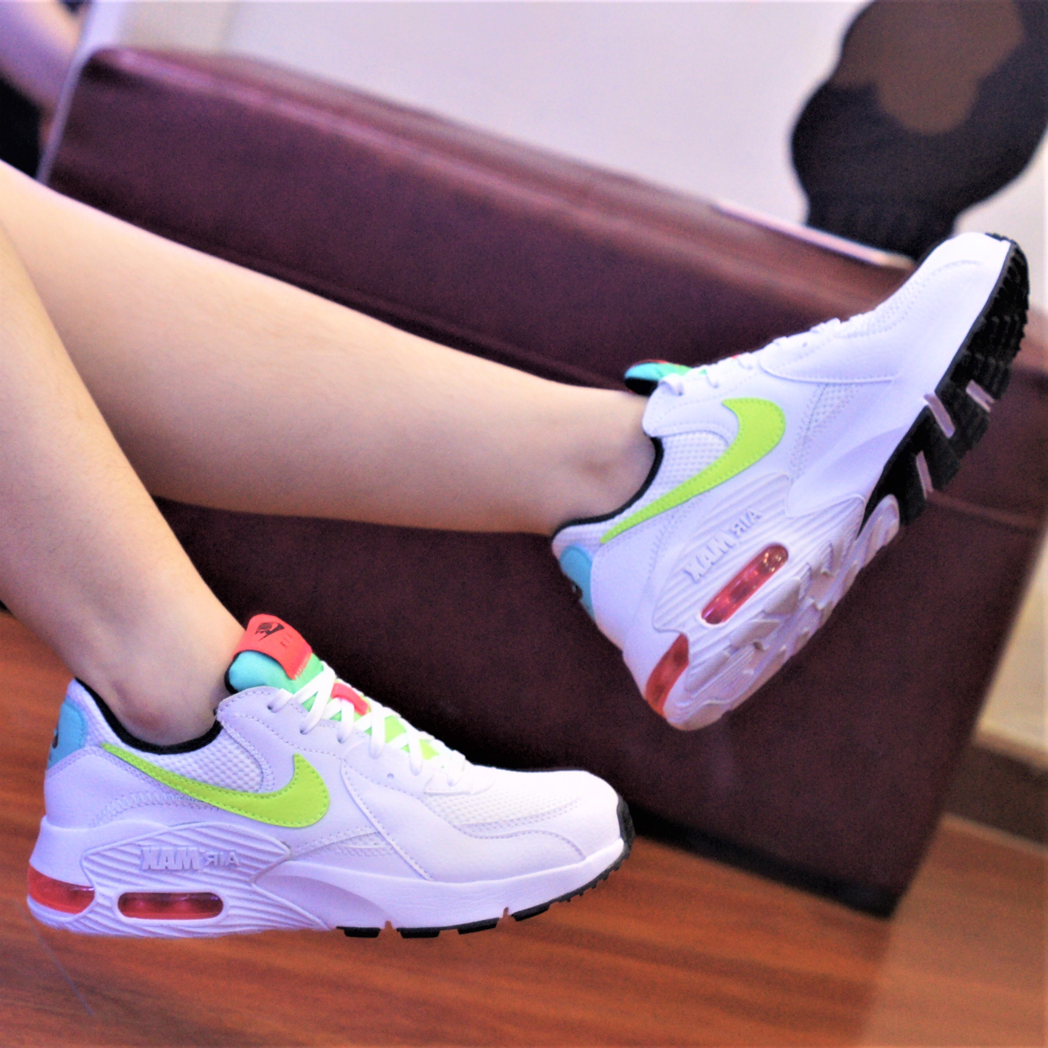 Giày Nike Wmns Air Max Excee 'White Volt' CW5606-100 - Ảnh 2