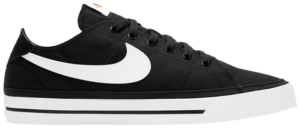 Giày Nike Court Legacy Canvas 'Black White' CW6539-002