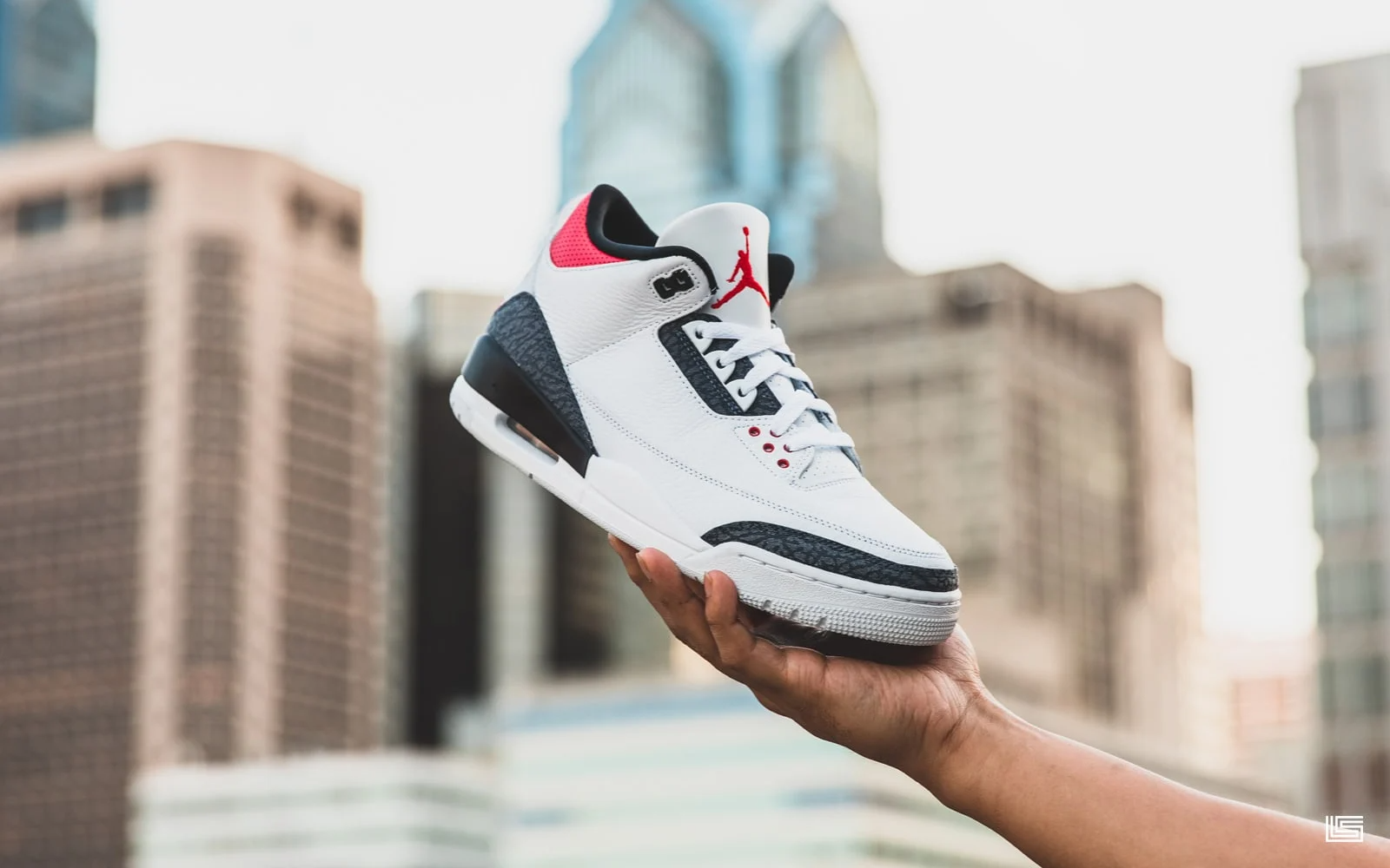 Giày Nike Air Jordan 3 Retro Denim SE GS 'Fire Red' CZ6634-100 - Ảnh 6