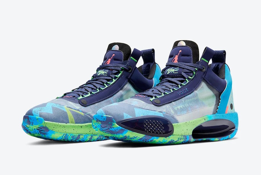 Giày Nike Air Jordan 34 Low 'EYBL' CZ7747-500 - Ảnh 5