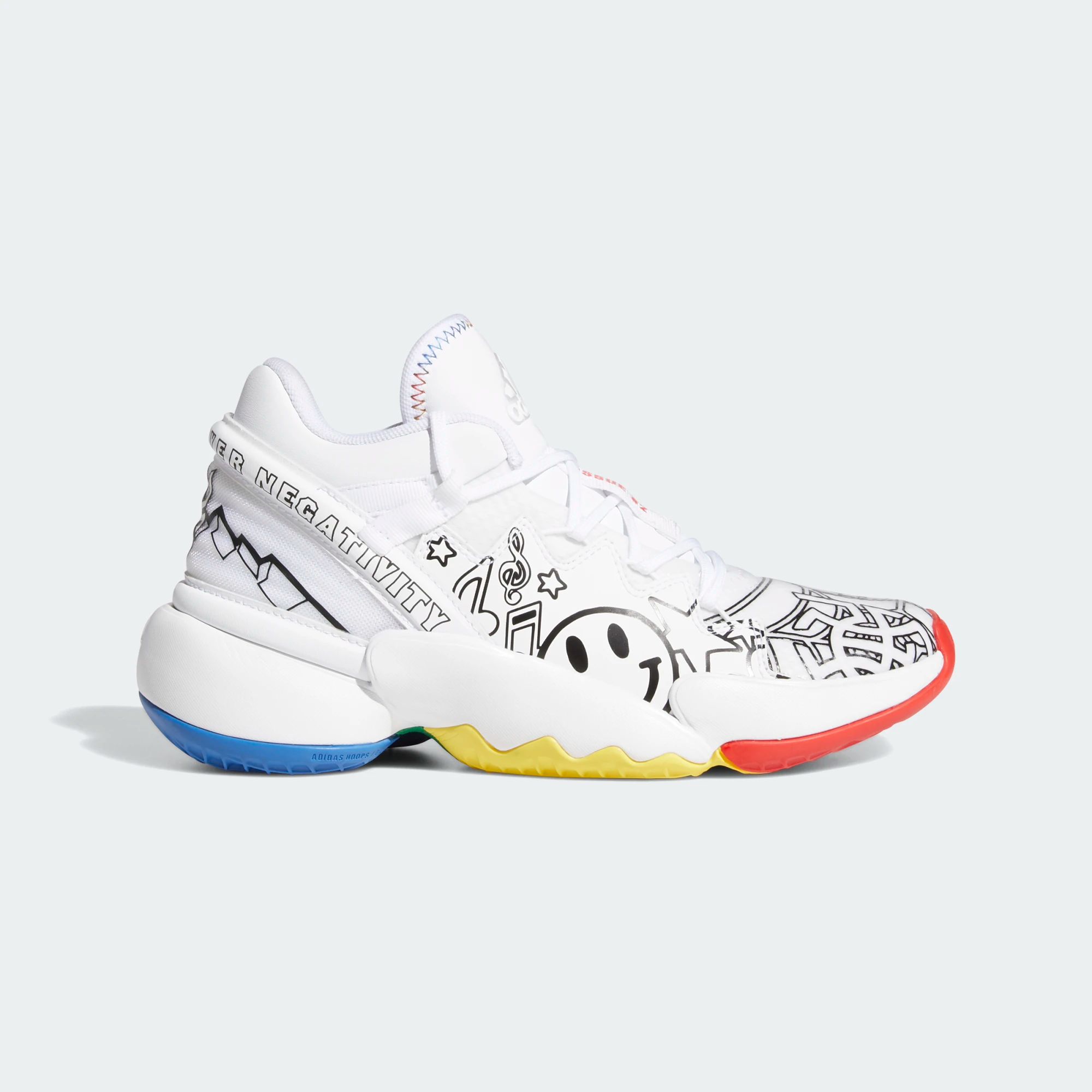 Alternative view of Giày Adidas D.O.N. Issue #2 Big Kids 'Determination Over Negativity' G57969