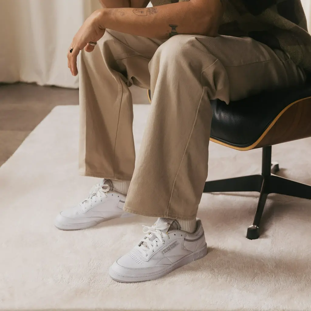 Alternative view of Giày Reebok Eames Office x Club C 85 'Monotone Pack White' GY1066
