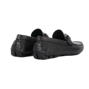 Giay Dior Moccasins Leather 'Black' 3LO114YJK-H969