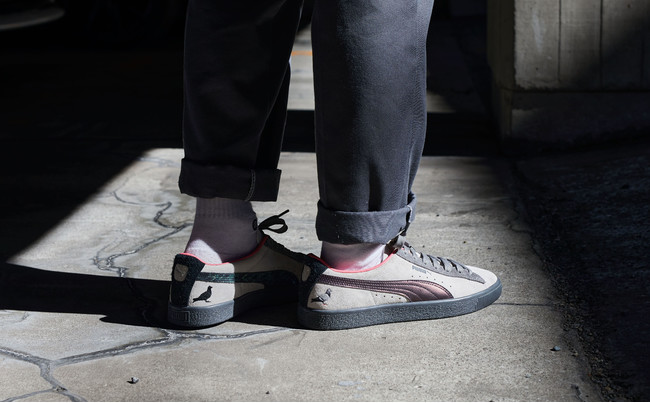 Giày Puma Suede atmos x Jeff Staple 'Pigeon and Crow' 381160-01 - Ảnh 7
