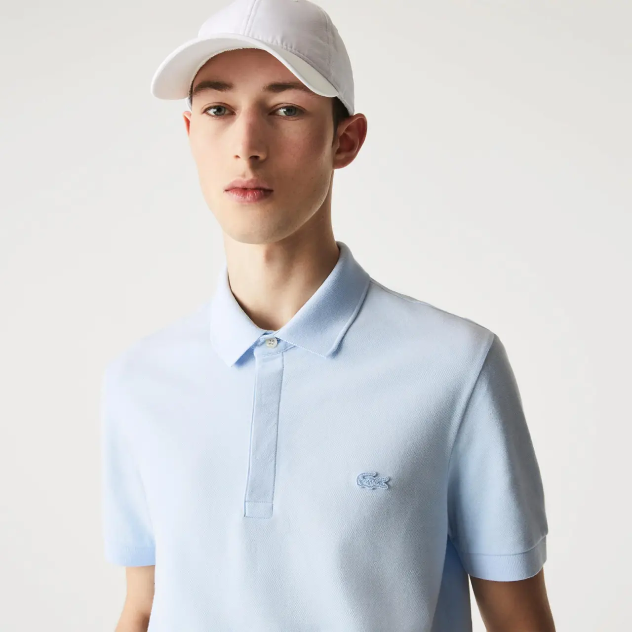 Ao Lacoste Paris Stretch Cotton Pique Polo 'Blue' PH5522-T01