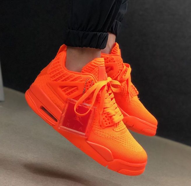 Giày Nike Air Jordan 4 Flyknit 'Total Orange' AQ3559-800 - Ảnh 3