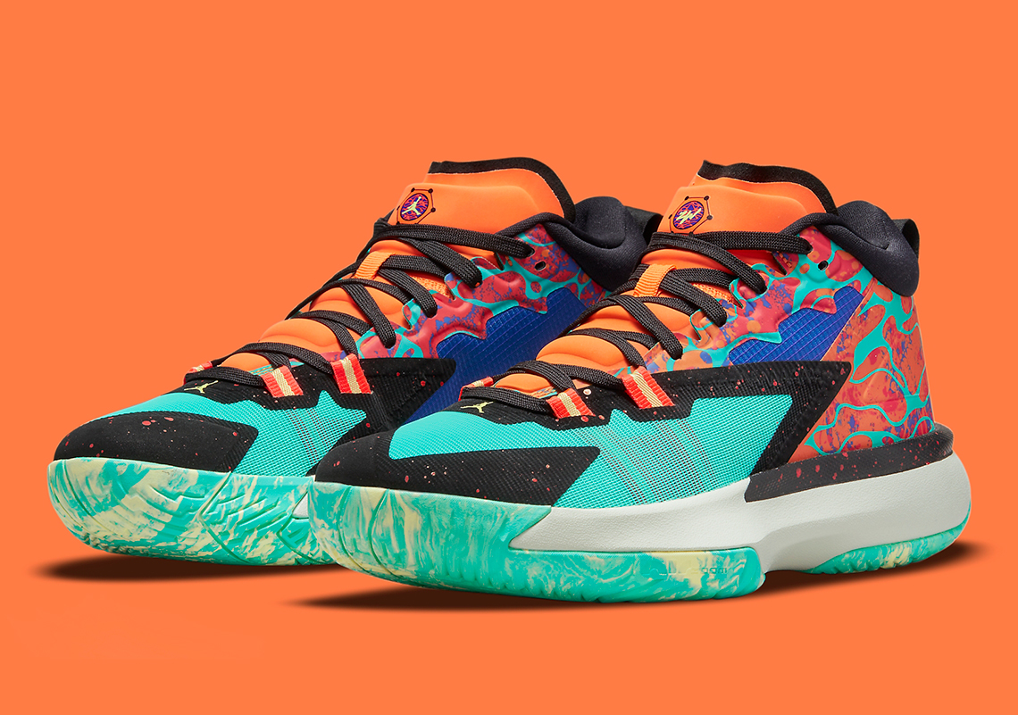 Giày Nike Air Jordan Zion 1 Planet Z 'Hyper Jade' DA3129-800 - Ảnh 8