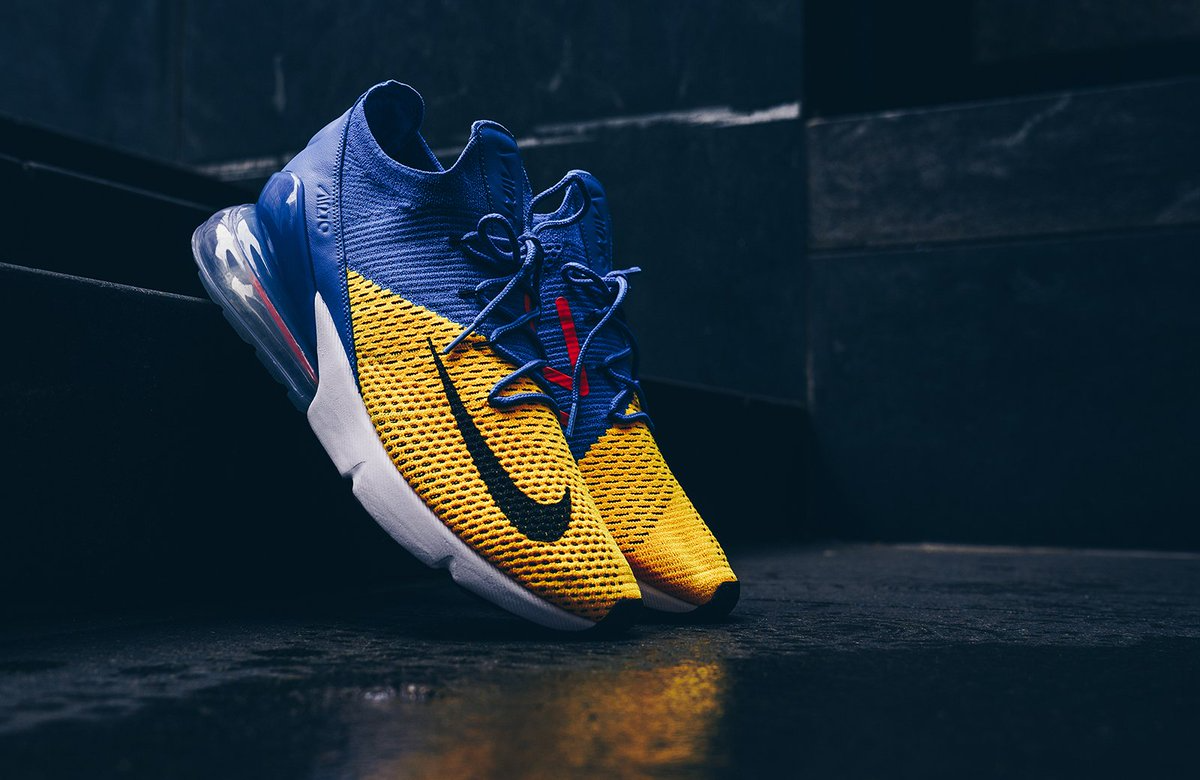 Giày Nike Air Max 270 Flyknit 'Blue Orbit' AO1023-800 - Ảnh 4