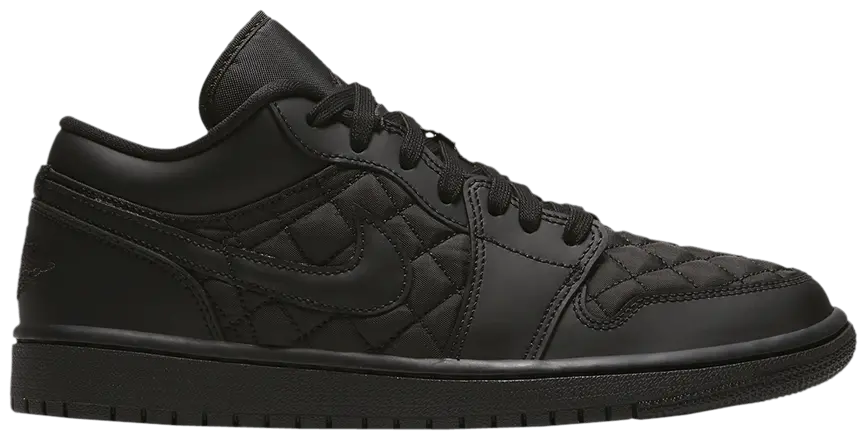 Giày Nike Wmns Air Jordan 1 Low 'Triple Black Quilted' DB6480-001