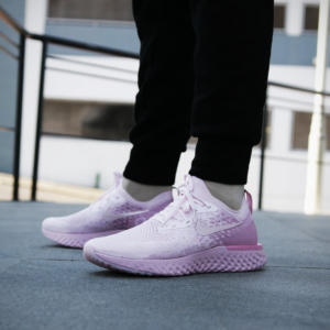 Alternative view of Giày Nike Epic React Flyknit Pearl Pink AQ0067-600
