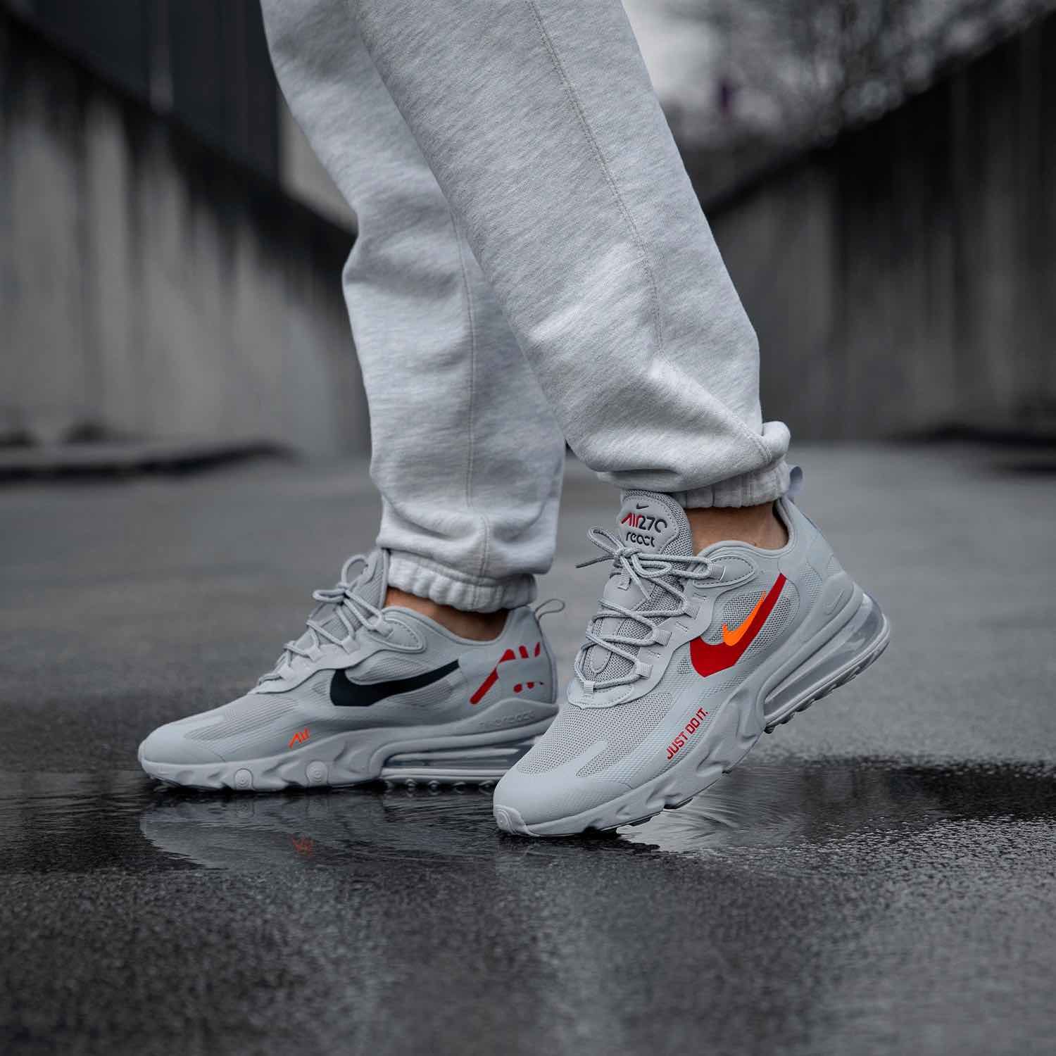 Giày Nike Air Max 270 React 'Just Do It Wolf Grey' CT2203-002 - Ảnh 2