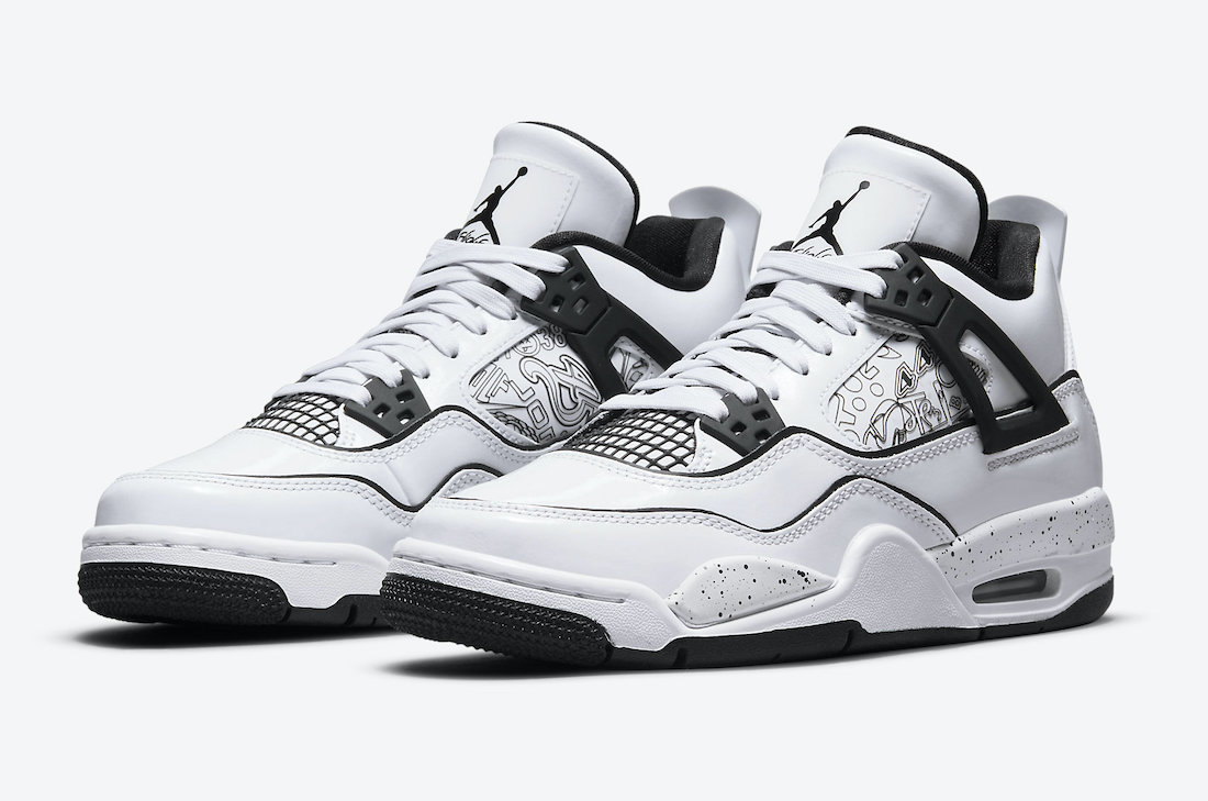 Giày Nike Air Jordan 4 Retro GS 'DIY' DC4101-100 - Ảnh 5
