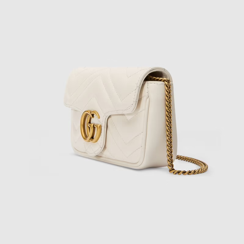 Túi Gucci GG Marmont Matelassé 'White' 476433-DTDCT-9022 - Ảnh 4