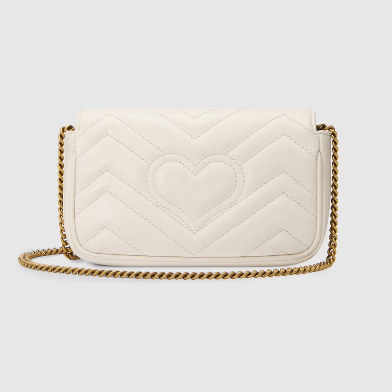 Túi Gucci GG Marmont Matelassé 'White' 476433-DTDCT-9022 - Ảnh 3