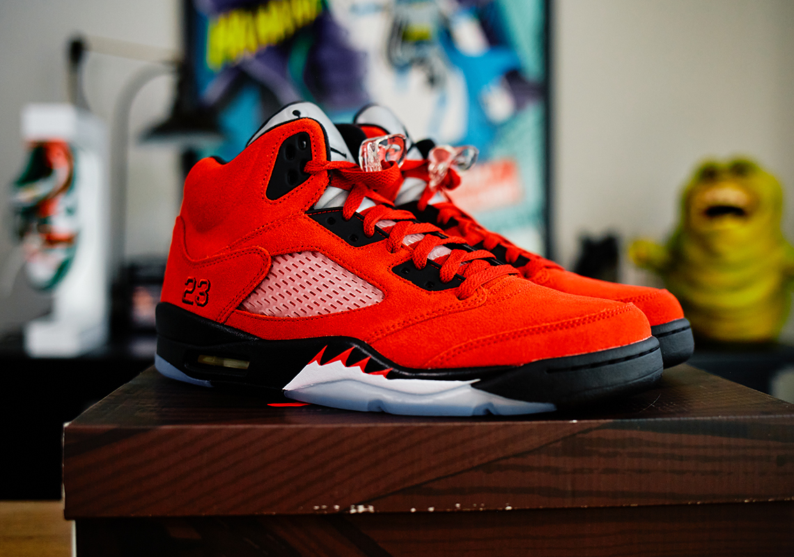 Giày Nike Air Jordan 5 Retro 'Raging Bull' 2021 DD0587-600 - Ảnh 4