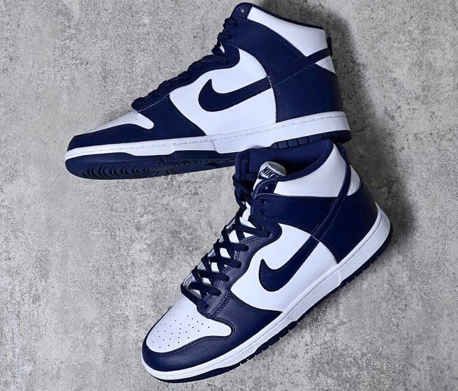 Giày Nike Dunk High 'Midnight Navy' DD1399-104 - Ảnh 6