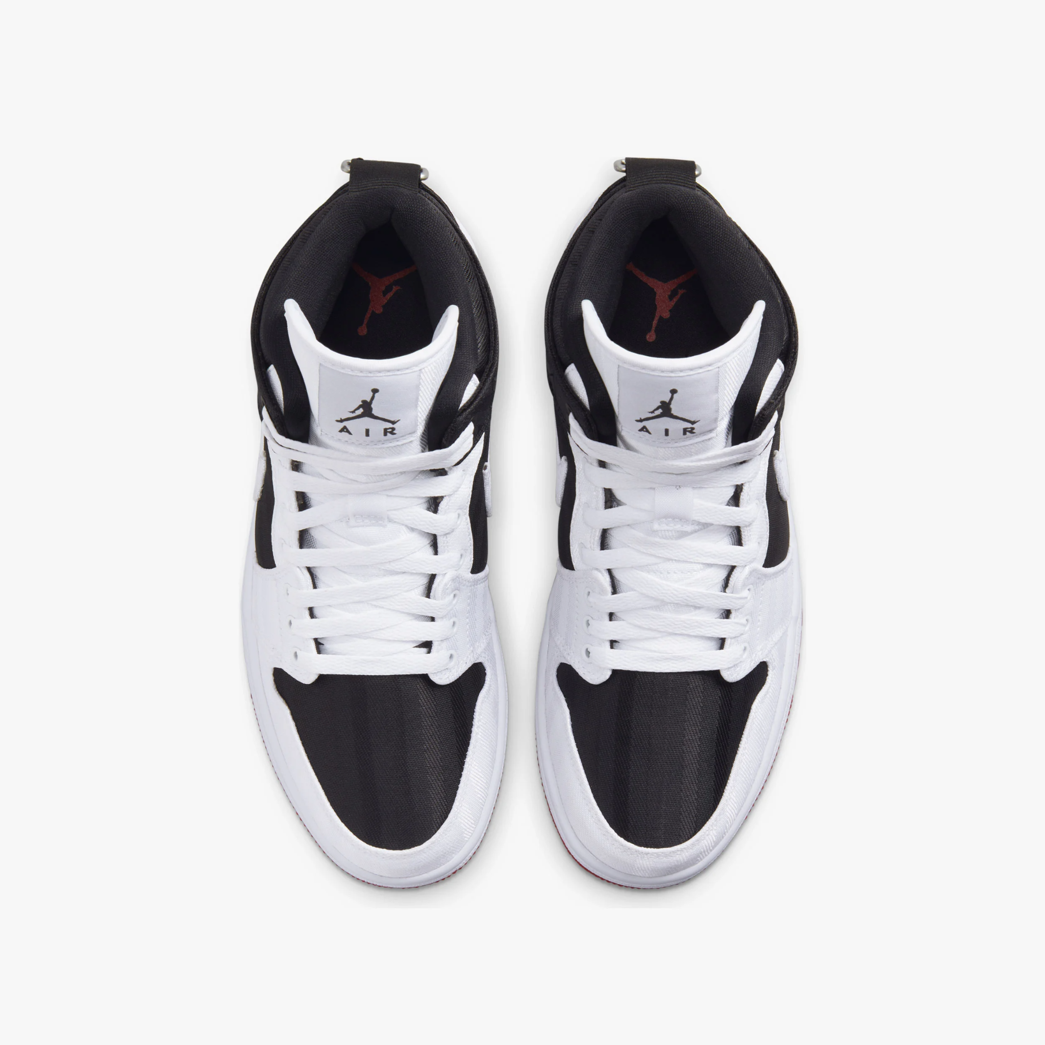 Giày Nike Wmns Air Jordan 1 Mid SE Utility 'White Black Gym Red' DD9338-016 - Ảnh 8