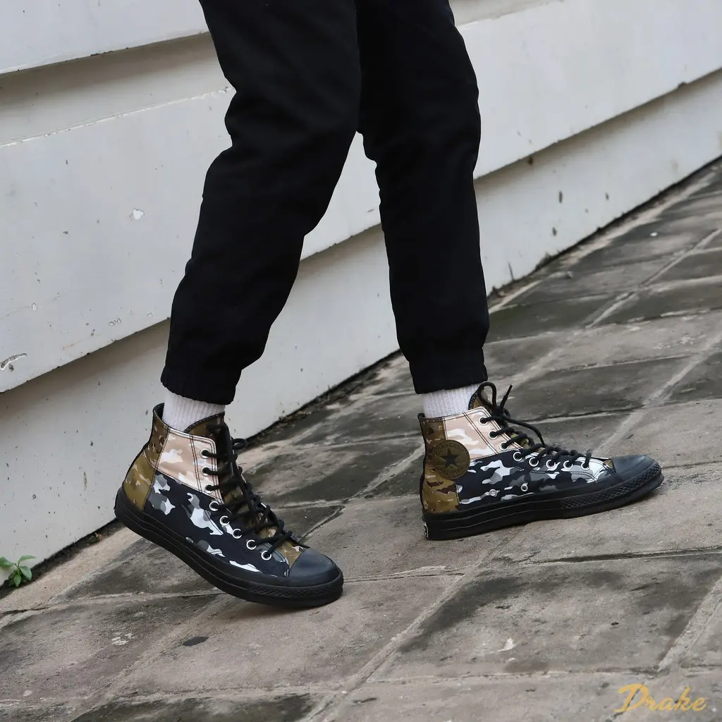 Giay Converse Chuck 70 High 'Patchwork Blocked Camo Black' 165912C