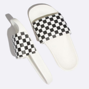 Alternative view of Dép  Vans Wmns Slide On Checkerboard Marshmallow Black VN0A38EHQ4O
