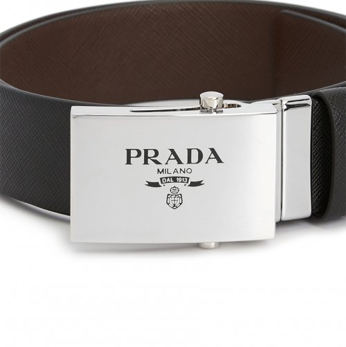 Thắt Lưng Prada Saffiano Leather Reversible Belt 2CM228-053-F00XF - Ảnh 5