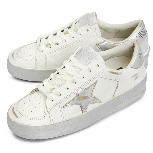 Giày Golden Goose Stardan 'White Silver' GWF00128 F002187 80185 - Ảnh 3