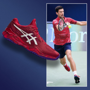 Alternative view of Giày Tennis Asics Court FF Novak 'Cranberry White' 1041A089-605