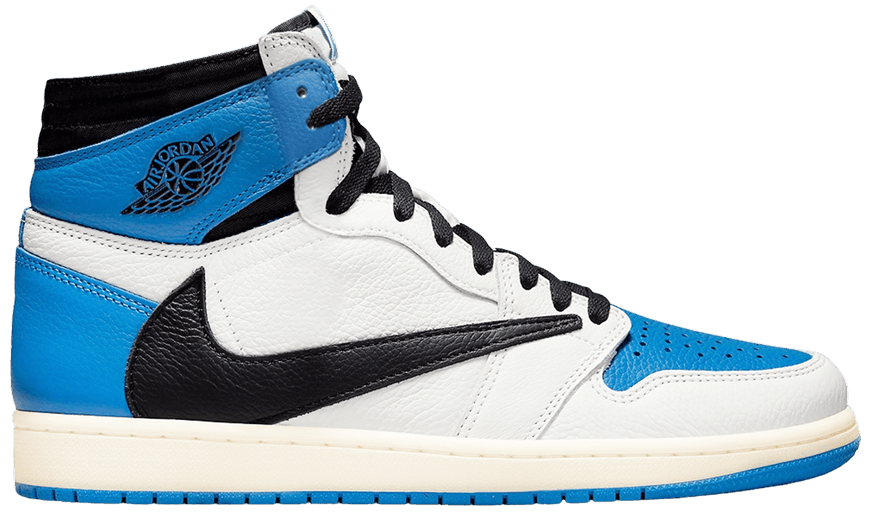Giày Nike Fragment Design x Travis Scott x Air Jordan 1 Retro High 'Military Blue' DH3227-105