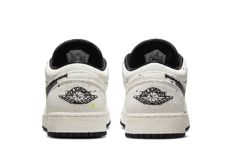 Giày Nike Air Jordan 1 Low SE GS 'Paint Splatter' DH3295-100 - Ảnh 7